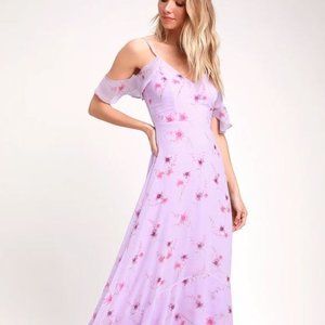 NWT Lulu's floral flutter sleeve dress